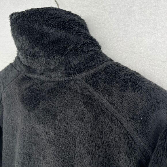 MOUNTAIN HARDWEAR Sweatshirt Womens L Sherpa Fleece High Collar Deep Pile Black - Picture 6 of 15